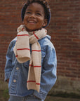 HVID - igor scarf - cream/red