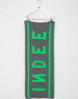Indee - walkman - bi color logo scarf - grey melange