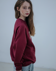 Repose Ams - raglan sweater - royal burgundy