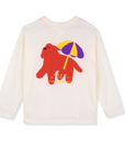 Wynken - longsleeve bon bon tee - ecru dog
