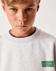 American Vintage - baptown sweatshirt - grey melange