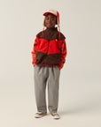 The campamento - kids - polar zipped vest - brown