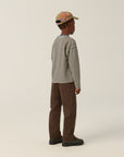 The campamento - kids - washed trousers - brown