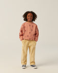 The campamento - kids - flowers sweatshirt - pink