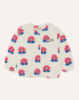 The campamento - kids - big flowers jacket - ecru