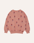 The campamento - kids - flowers sweatshirt - pink