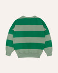 The campamento - kids - stripes sweatshirt - green
