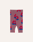 The campamento - baby - big flowers leggings - purple