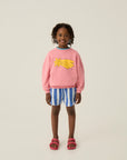 The Campamento - kids - stripes shorts - blue