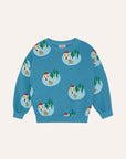 The Campamento - kids - small village sweatshirt - blue