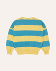 The Campamento - kids - stripes sweatshirt - blue/yellow