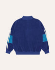 The Campamento - kids - colorblock zip sweatshirt - blue