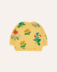 The Campamento - baby - flowers allover sweatshirt - yellow