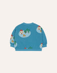 The Campamento - baby - small village sweatshirt - blue