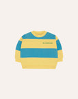 The Campamento - baby - stripes sweatshirt - blue/yellow
