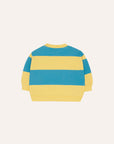 The Campamento - baby - stripes sweatshirt - blue/yellow
