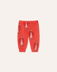 The Campamento - baby - ladybug allover joggers - red