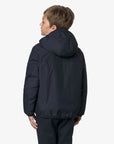 K-way - le vrai claude 4.0 orsetto jacket - blue depth