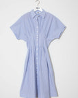 Indee - dress with pleats - valois hydra blue