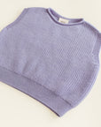 Hvid - wool vest - harvey - kids - lilac