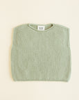 Hvid - wool vest - baby - harvey - mint