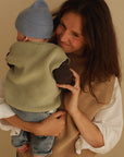 Hvid - wool vest - baby - harvey - mint