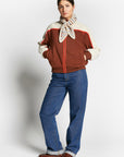 Indee - warm - stripe scarf - off white