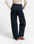 Indee - wesley - brushed cotton trousers - navy