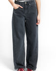 Indee - wildlife - denim baggy pants - washed black