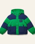 Wynken - burletta down jacket - navy/green