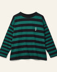 Wynken - duet tee - black/forest green