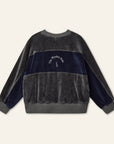 Wynken - sloth sweatshirt - slate/deep navy