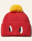 Wynken - pom pom beanie - red