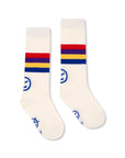 Wynken - sunshine socks - ecru stripes
