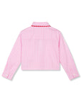 Wynken - crop gingham shirt - pink