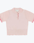 Morley - Xaby - soft knit polo - blush