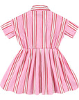 Morley - Xoe - crazystripe dress - pink