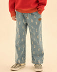 Jelly Mallow - love allover denim pants
