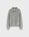 Bellerose - felder polo sweatshirt - thunder