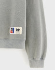 Bellerose - felder polo sweatshirt - thunder