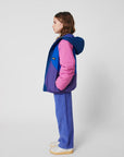 Bobo Choses - kids - lucky clover allover reversible anorak - purple