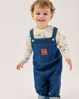Bobo Choses - baby - booo bo tag denim overall