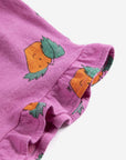 Bobo Choses - kids - Tangerine all over ruffled shorts