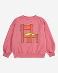 Bobo Choses - kids - chair sweatshirt - pink
