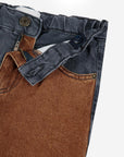 Bobo Choses - kids - colorblock denim pants - multicolor