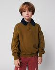 Bobo Choses - kids - polo sweatshirt - khaki