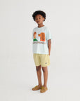 Bobo Choses - kids - Spicy Window Pane woven bermuda shorts