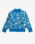 Bobo Choses - kids - Sketchy Flowers all over jacquard jumper