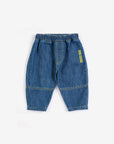Bobo Choses - baby - taxi saurus tag denim pants