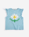 Bobo Choses - kids - Pixel Daisy ruffled top